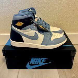 NWT Nike Air Jordan 1 High Sneakers in university blue, size women's 6.5